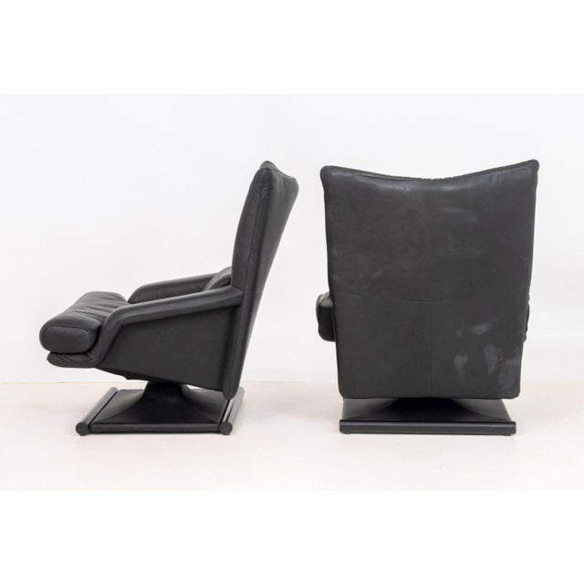 Animal Skin Mathias Hoffmann X Rolf Benz Lounge Chairs, Pair For Sale - Image 7 of 9