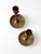 Mid-Century Modern Mid-Century Engraved Brass Candlesticks Holders For Sale - Image 3 of 8