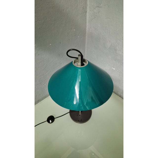 Aggregato Table Lamp in Green Plastic by Enzo Mari for Artemide, 1980s For Sale - Image 9 of 9