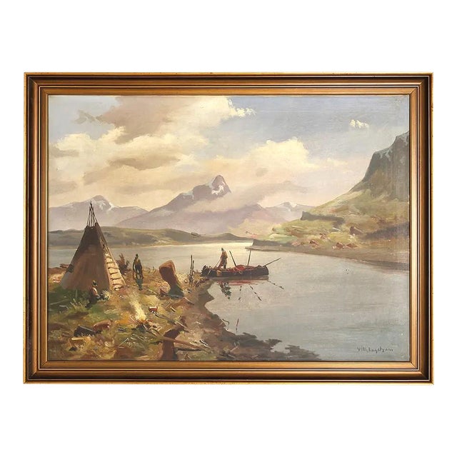 19th Century Early European Impressionist Painting Signed For Sale