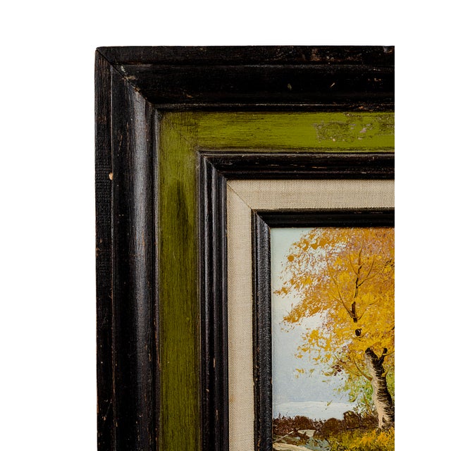 Mid 20th Century Vintage Mid-Century Oil Painting on Canvas by Artist "Reeves" For Sale - Image 5 of 6