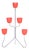 Czech Bauhaus Plant Stand in Chrome-Plated Steel, 1950s For Sale