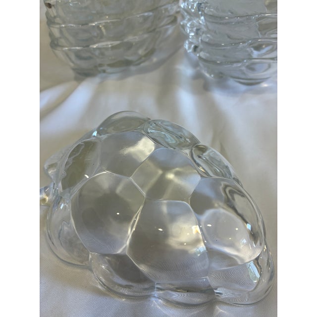 Mid-Century Modern Vintage Pressed Glass Grape Shaped Bowls - Set of 12 For Sale - Image 3 of 9