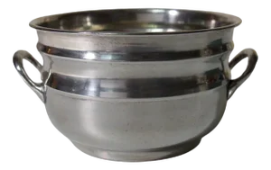 20th Century Silver Metal Cup with Sis Diamond Punch
