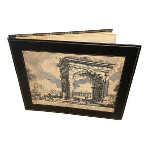 MidCentury Grand Tour Leather Scrapbook/ Photo Album