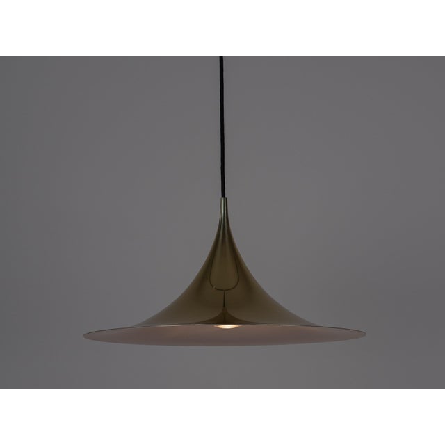 Vintage Semi Pendant Lamp by Bonderup and Thorup for Fog & Mørup, 1968 For Sale - Image 11 of 11