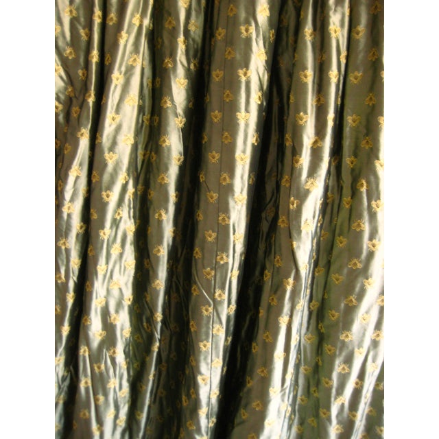 Five pairs available price is per pair Impressive and stunning large set of silk curtains in the french Empire style , the...