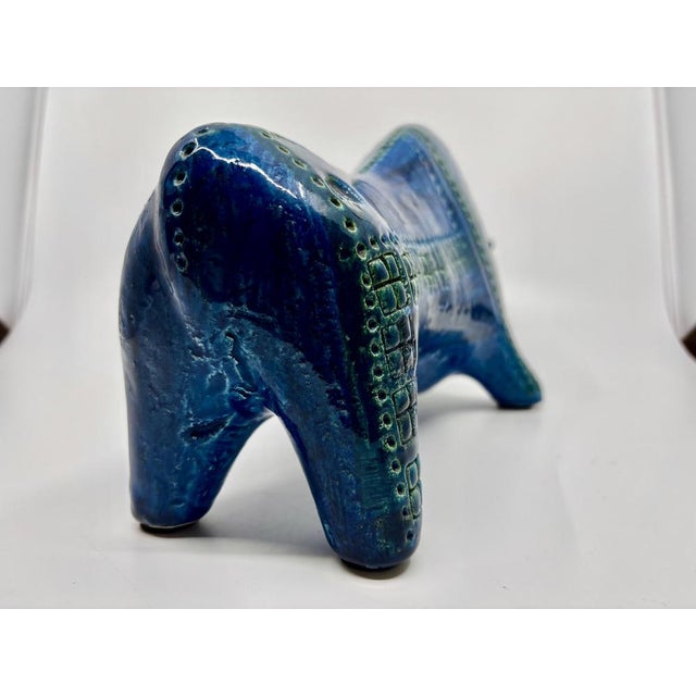Mid-Century Modern Glazed Ceramic Bull by Aldo Londi, 1965 For Sale - Image 3 of 7