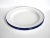 Farmhouse Set of 5 Mid-Century Blue & White Tole Enamelware Picnic Plates For Sale - Image 3 of 8