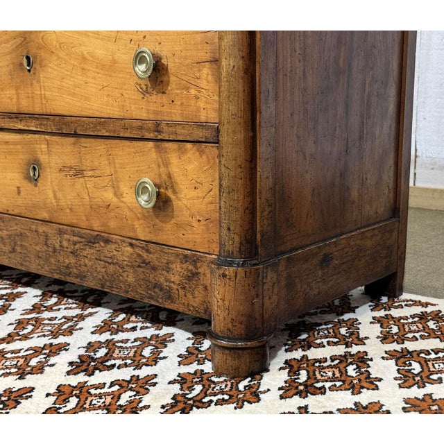 Wood 19th Century Empire Cherry Wood Chest of Drawers For Sale - Image 7 of 18