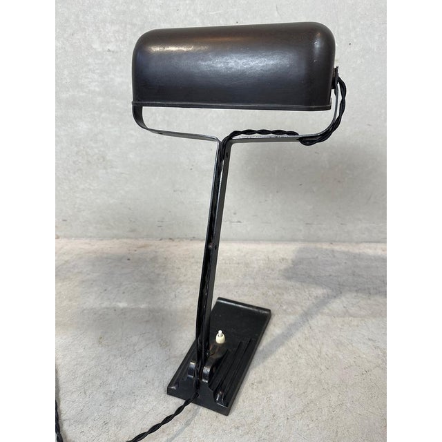 Model 52 Notary Lamp in Bakelite and Cast Iron from Erpe For Sale - Image 5 of 13
