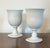 French Antique Early 19th Century French Empire White Opaline Glass Wine Goblets Circa 1820 - A Pair For Sale - Image 3 of 12