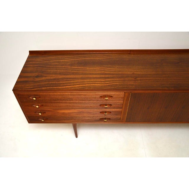 Vintage Walnut Hamilton Sideboard attributed to Robert Heritage for Archie Shine, 1950s For Sale - Image 6 of 12