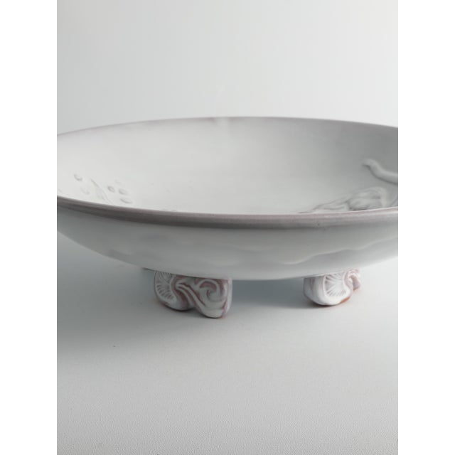 Art Deco White Earthenware Mermaid Bowl by Mari Simmulson for Upsala-Ekeby, 1950s For Sale - Image 13 of 18