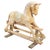 Mid-Century French Blond Polychromed Rocking Horse, 1940s For Sale - Image 13 of 13