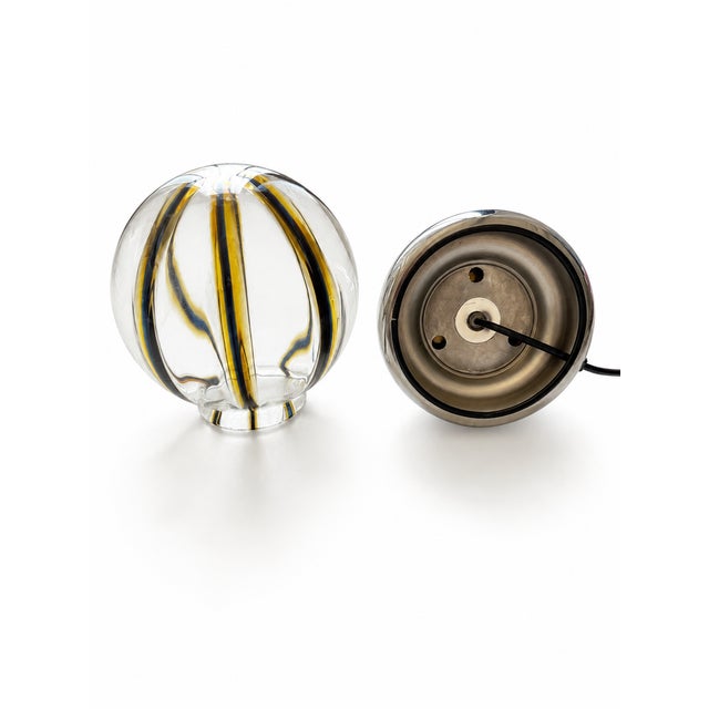 Mid-Century Modern Space Age Murano Glass Table Lamp attributed to Toni Zuccheri, 1970s For Sale - Image 10 of 14