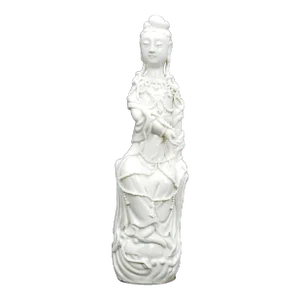 Early 20th Century Chinese Blanc De Chine Guanyin Late Qing/Republic Period