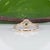 Natural Alexandrite Ring With Natural Diamond Accents: Solid 14k Gold, 5x3.4mm, Size 6.75 For Sale - Image 11 of 12