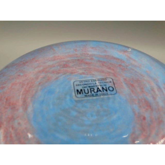 Italian Hand Blown Murano Vetro Eseguito Vase / Italian Modern / Hollywood Regency For Sale - Image 4 of 5