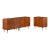 Mid-Century 3-Piece Credenza Cabinet in Walnut in the Style of George Nelson For Sale