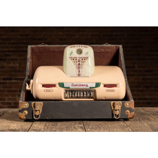 c. 1950s; The Dahlberg Co. - Minneapolis, MN This example retains its matching Dahlberg pillow speaker and comes stored in...