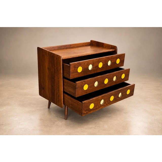1960s Brazilian Modern Imbuia Chest of Drawers by Móveis Cimo, Brazil, 1950s For Sale - Image 5 of 18
