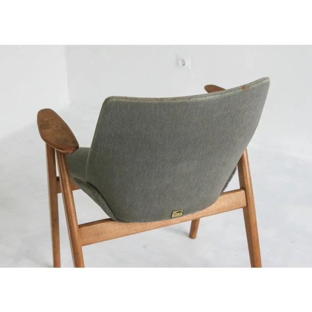Brown Vintage Early Shell Lupina Armchair by Niko Kralj For Sale - Image 8 of 12
