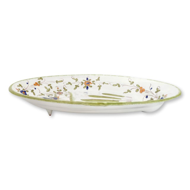 French Faience Asparagus Serving Platter For Sale - Image 4 of 4