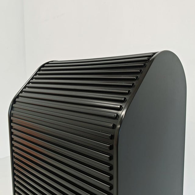 A'dammer Model Rolling Shutter Secretaire attributed to Aldo Van Den Nieuwelaar for Pastoe, 1970s For Sale - Image 10 of 18