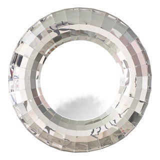 Tori Circular Wall Mirror in Aluminum by Martens & Visser For Sale