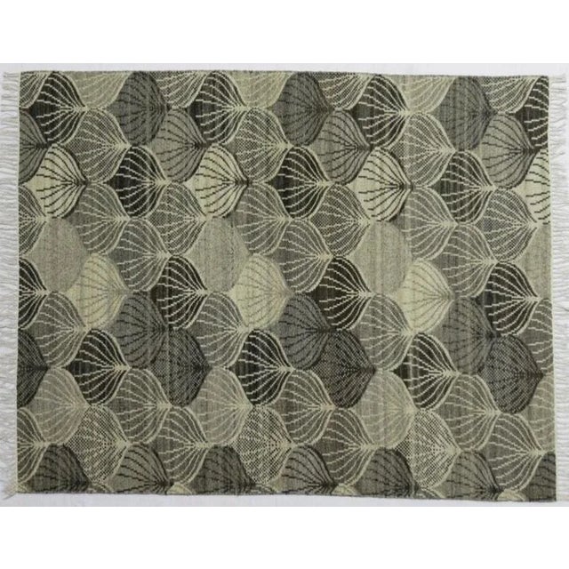 Handwoven European Style Flat Kilim Rug For Sale - Image 4 of 5