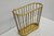Vintage Gatco Mid Century Modern Solid Brass Spindle Modernist Magazine Rack, Hong Kong. Circa Mid 20th Century....