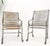 Mid-Century Modern Heavy Antique Wrought Iron Outdoor Chairs His & Hers For Sale - Image 3 of 18