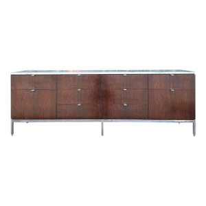 Florence Knoll for Knoll Rosewood and Marble Credenza