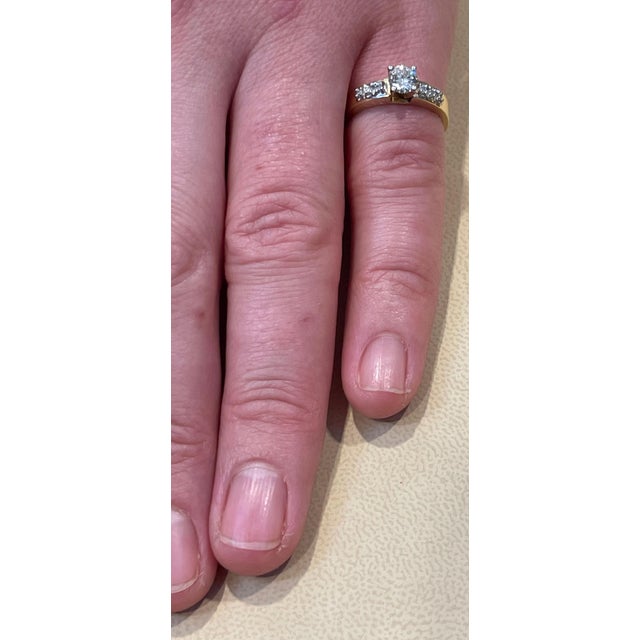 0.50 Carat Solitaire Diamond Traditional Ring/Band 14 Kt Yellow Gold For Sale - Image 10 of 18