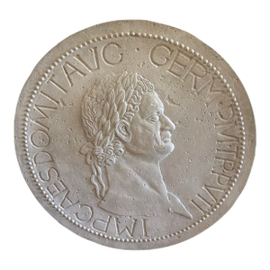 Vintage Italian Plaster Grand Tour of the Roman Emperor.