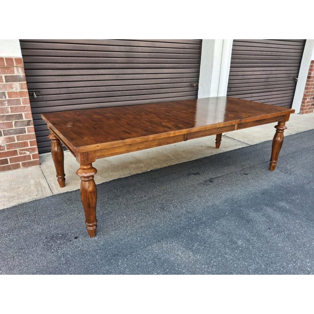 Dining Table Rustic Farmhouse Style With 24" Butterfly Leaf. For Sale - Image 16 of 18
