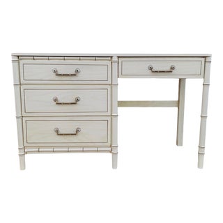 Vintage Faux Bamboo Desk For Sale