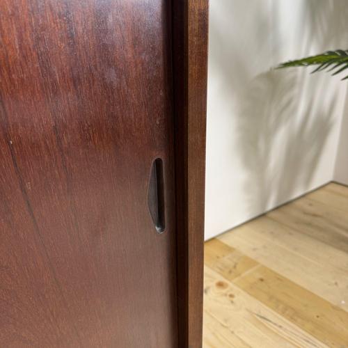 Mid-Century Modern Rosewood Sideboard with Sliding Doors For Sale - Image 6 of 9