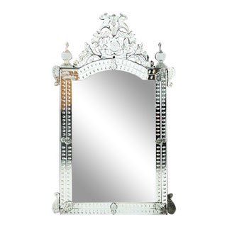 1940s Venetian Glass Mirror For Sale