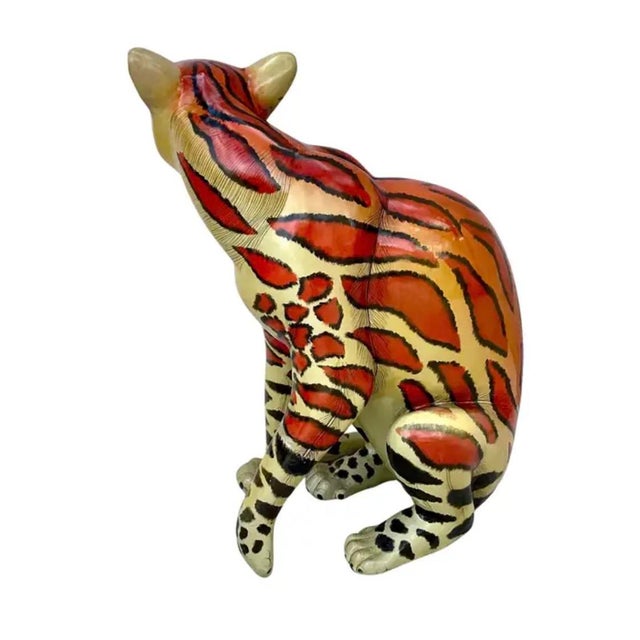 Sergio Bustamante Sergio Bustamante Jaguar Sculpture For Sale - Image 4 of 11