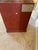 Red Late 20th Century Shabby Chic Orange Rust Flower Painted 5 Drawer Nightstand Chest of Drawers For Sale - Image 8 of 12