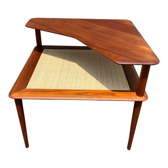1950s Teak Side Table by Hvidt & Mølgaard for France & Son, Denmark, Mid Century For Sale