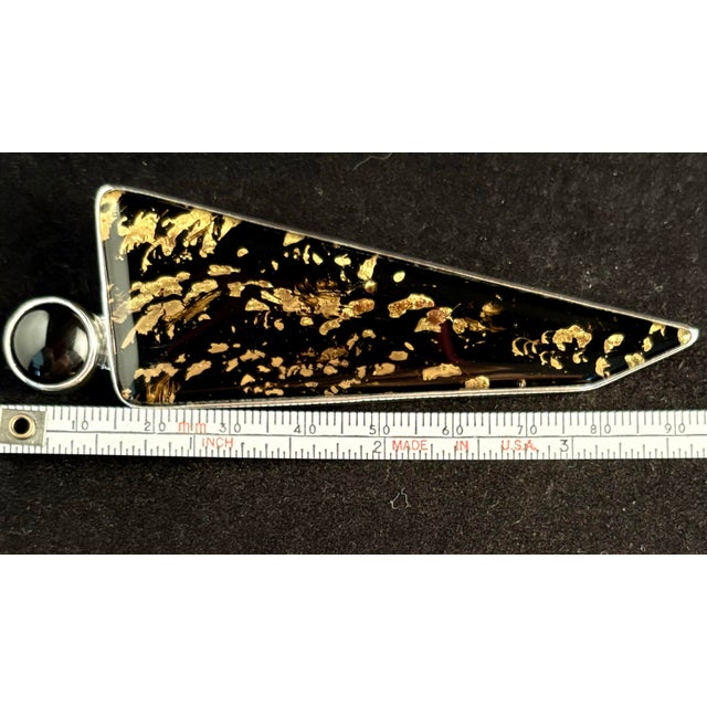 Sterling Silver Designer Jewelry. Signed Pendant Brooch "Godess Millennium" by Barbie Koncher For Sale - Image 9 of 12