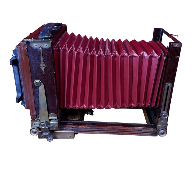 Antique Eastman Kodak View Camera No. 2 With Conley Camera Monorail Bellow For Sale