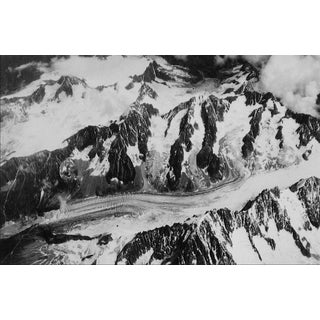 Roz Joseph "Swiss Mountains With Snow" Black and White Photograph, 1960s For Sale