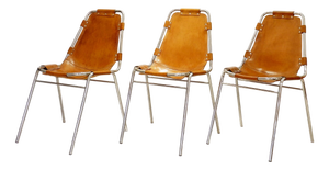 Les Arcs Chairs by Dal Vera for Charlotte Perriand, 1970s, Set of 3