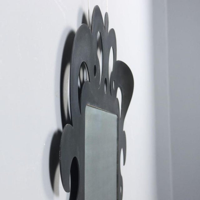 Metal Wall Mirror, Italy, 20th Century For Sale - Image 7 of 10