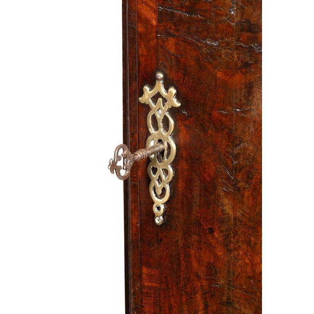 George II Walnut and Oak Grandmother Clock For Sale - Image 11 of 12