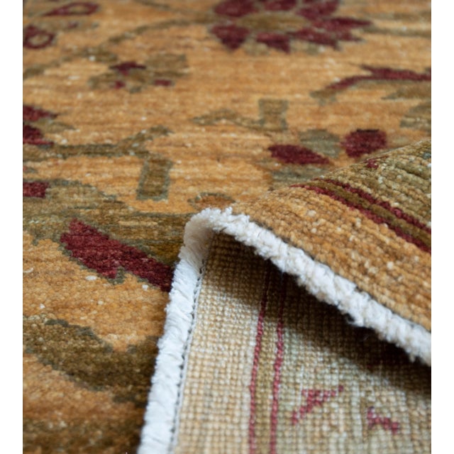 2010s Contemporary Handwoven Agra-Inspired Wool Rug For Sale - Image 5 of 7